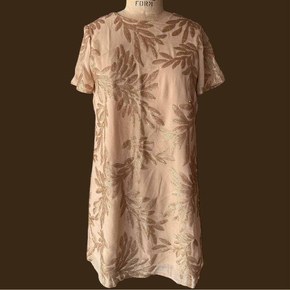Show Me Your Mumu Tallulah Golden Goddess Low Back Mini Dress Size Medium
